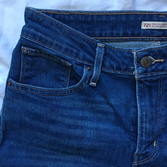 Levi’s 721 high waist skinny jeans size W28 L30 - Picture 6 of 16
